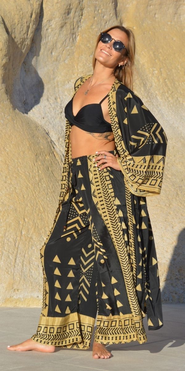 8028/L KIMONO INCAICO SEDA LARGO