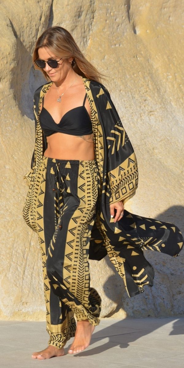 8028/L KIMONO INCAICO SEDA LARGO