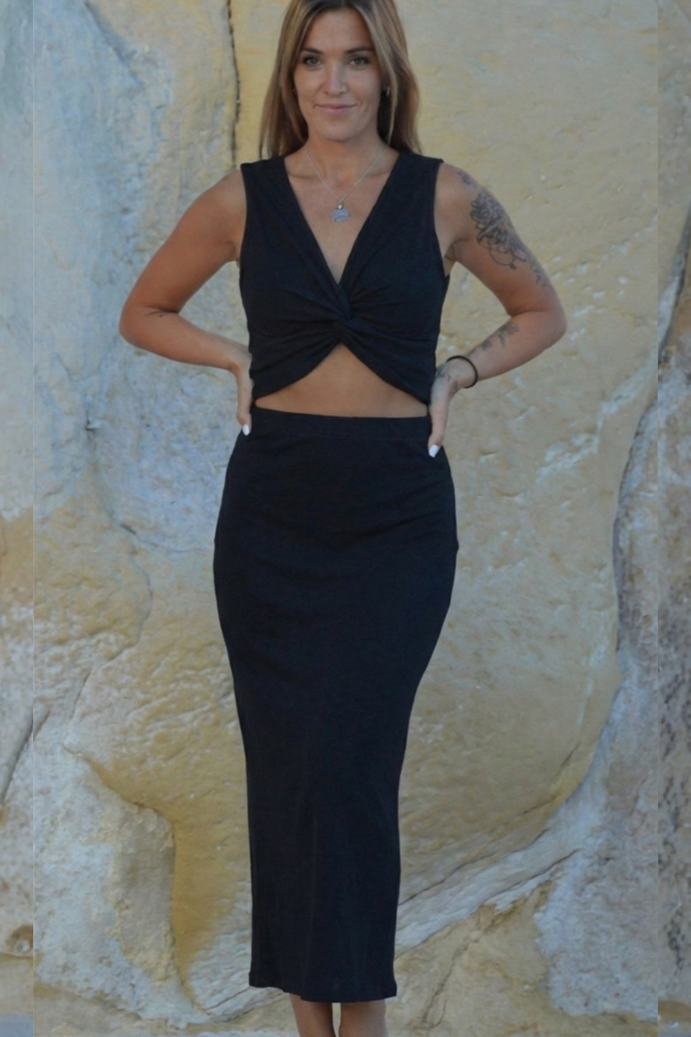 KNOTE LONG DRESS