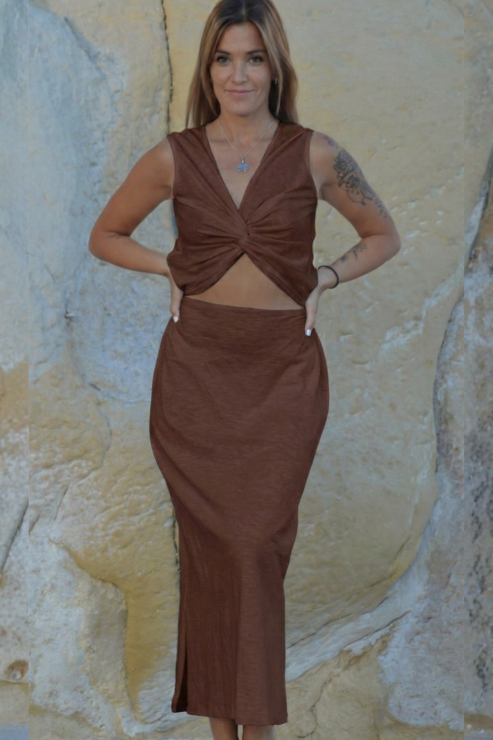 KNOTE LONG DRESS