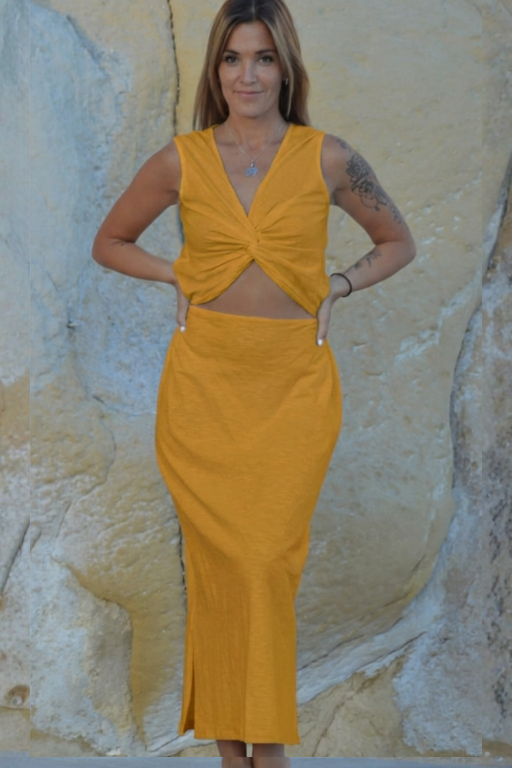 KNOTE LONG DRESS