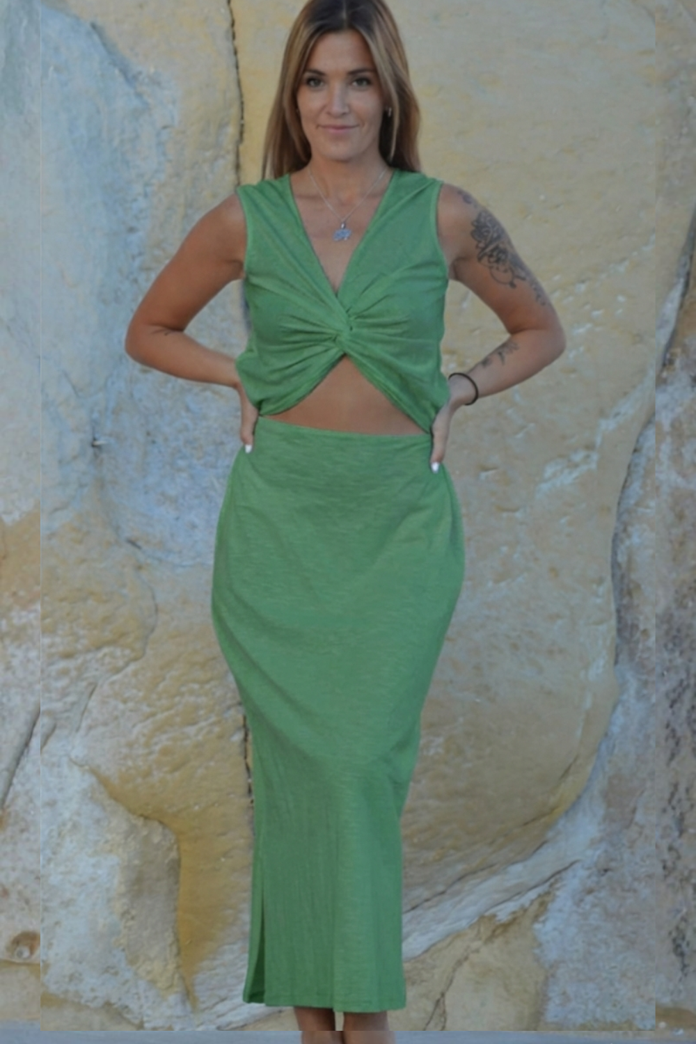 KNOTE LONG DRESS