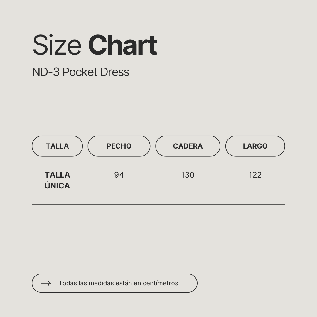 ND-3 POCKET DRESS